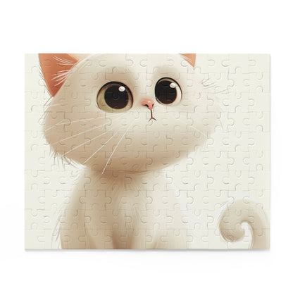 Adorable Cartoon Cat Jigsaw Puzzle for Cat Lovers - Fun and Engaging Activity