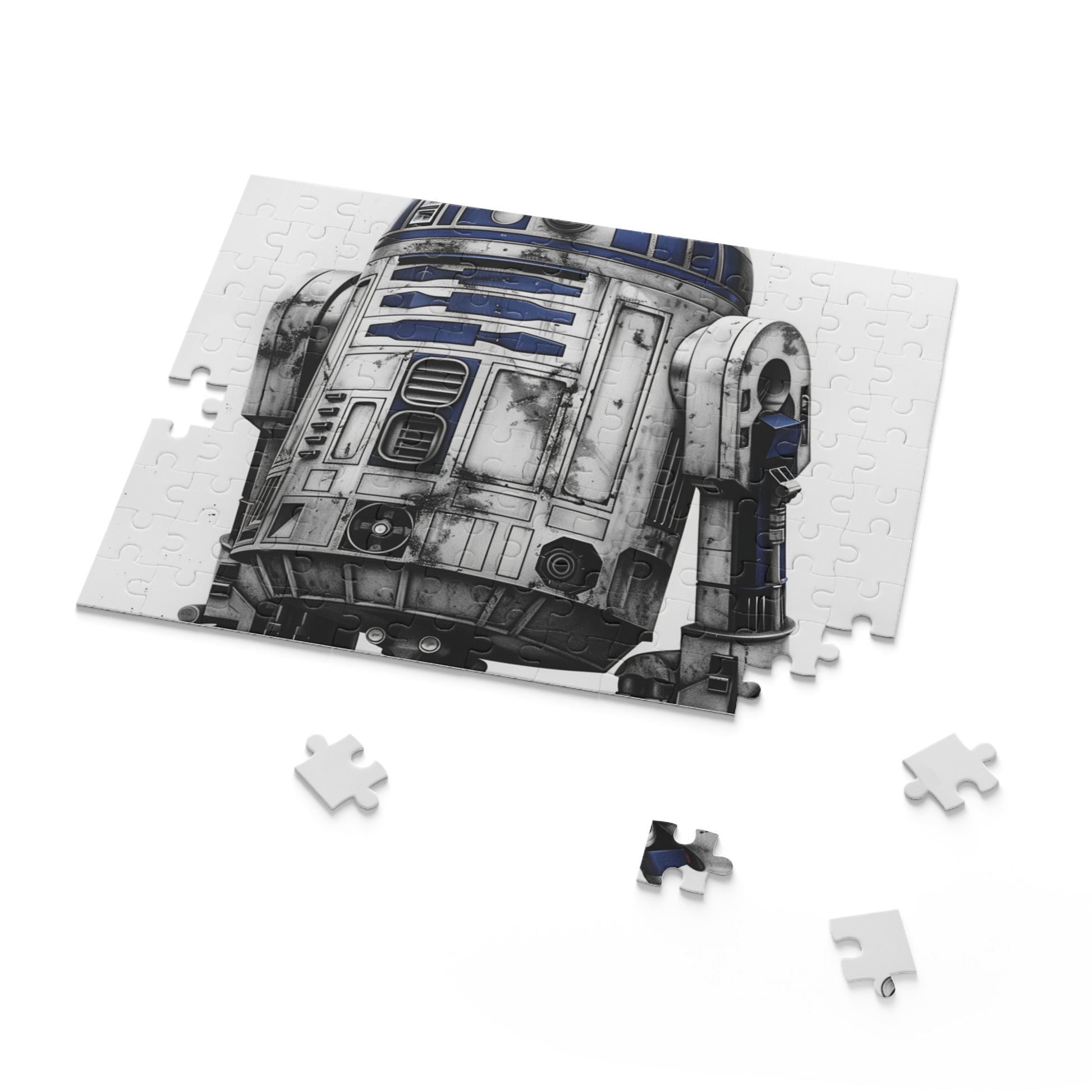 "Officially licensed R2-D2 Star Wars jigsaw puzzle with stunning artwork, perfect for fans"