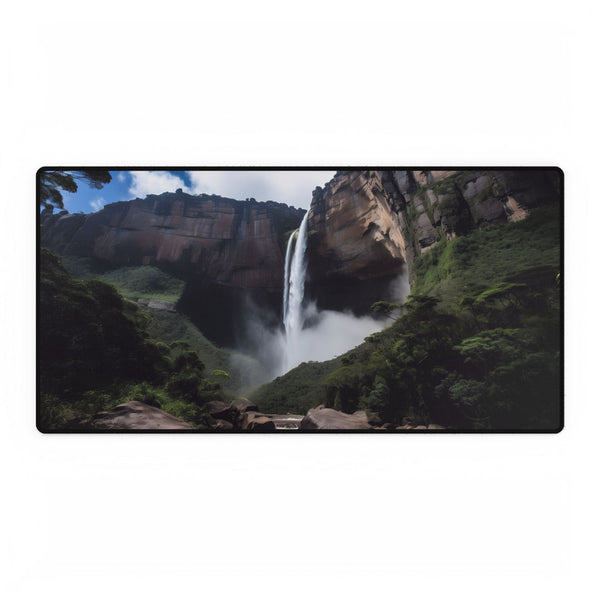 Angel Falls Misty Canyon Plunge XXL Extended Desk Mat - View 1 | Prints With Passion