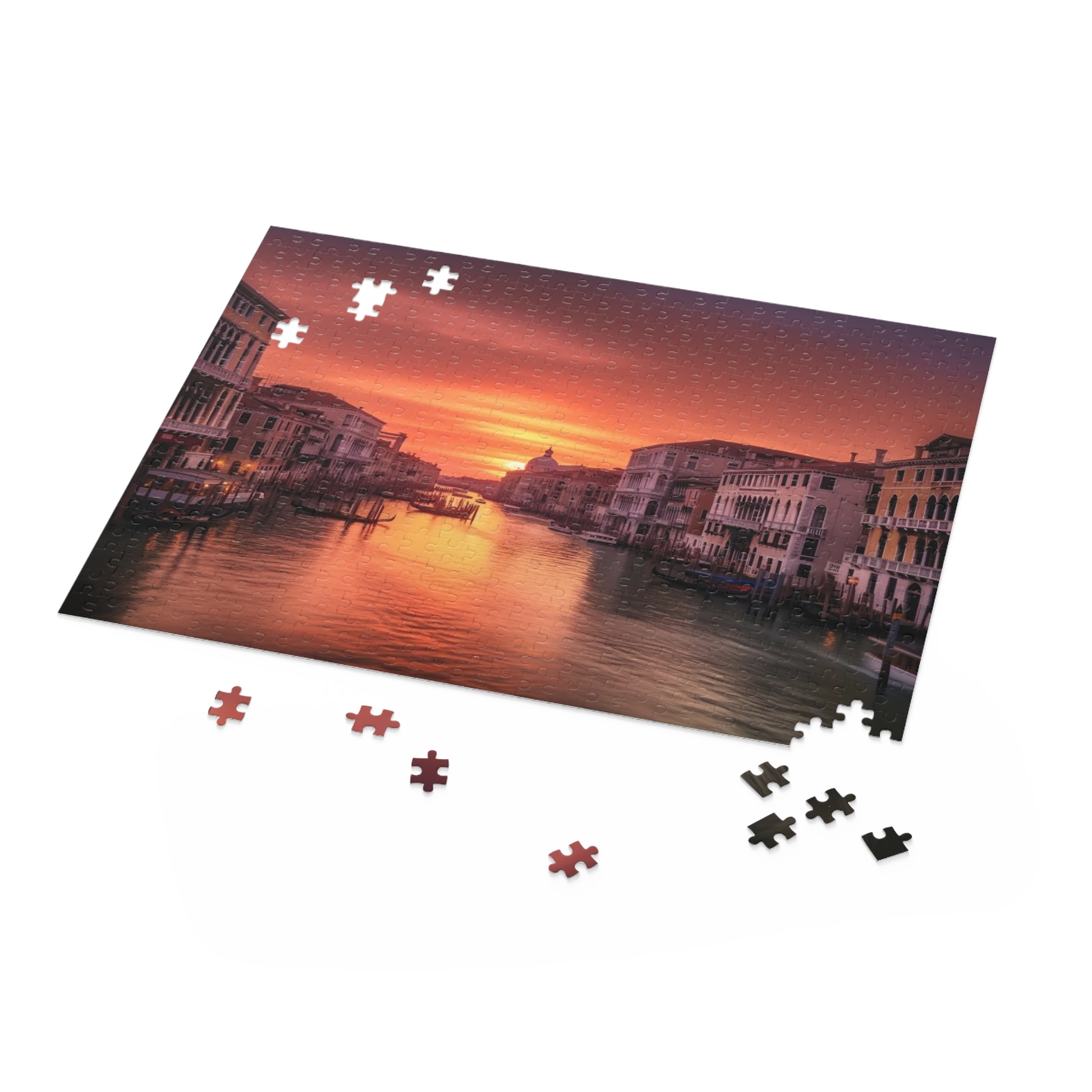 "Venic Sunset Jigsaw Puzzle - 1000 pieces of vibrant Venice beauty, perfect for puzzle lovers"