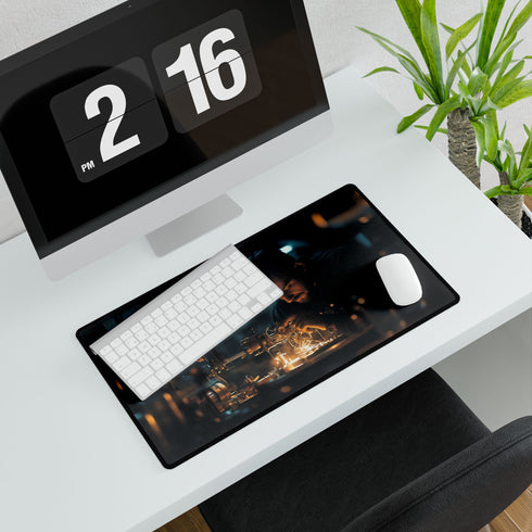 Watchmaker Assembling Time with Light Gaming XXL Extended Desk Mat