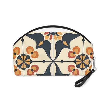 Tile Print Makeup Bag