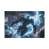 Mech Warrior under Lightning Storm — Canvas Wall Art — Front Gallery-Wrapped Canvas View