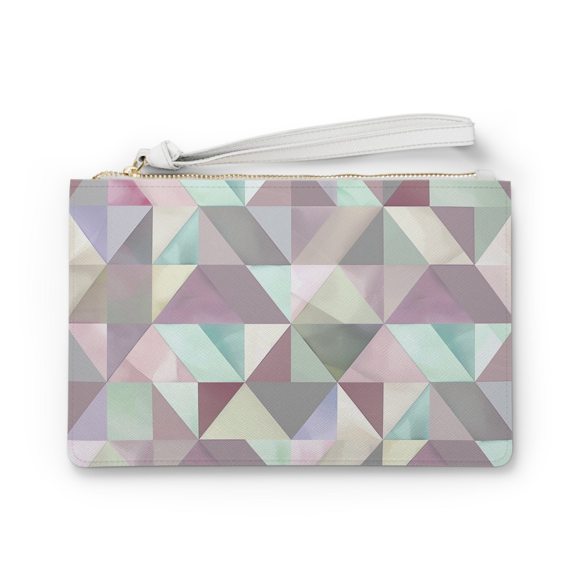 Pastel Geometrics Clutch Bag | Clutch Bags | Accessories, All Over Print, AOP, Assembled in the USA, Assembled in USA, Bags, Made in the USA, Made in USA, Vegan | Prints with Passion