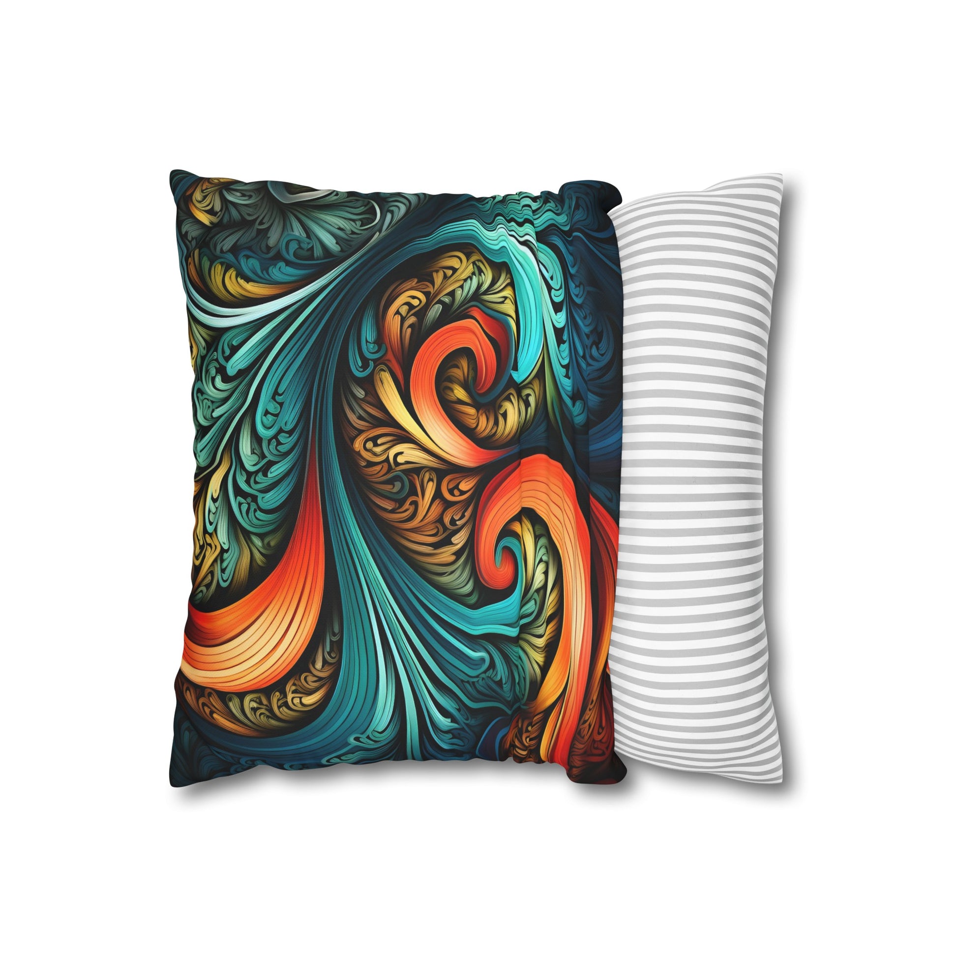 "Fractal Fusion Pillowcase - High-Quality, Comfortable, Stylish Design for Modern Bedrooms | Perfect Gift for All Seasons - Shop Now!"