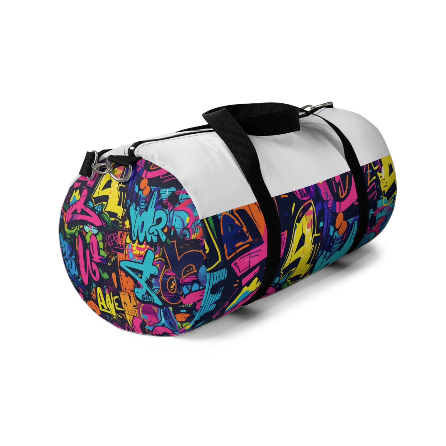 Neon Graffiti Duffel Bag | Duffle Bags | Accessories, All Over Print, AOP, Assembled in the USA, Assembled in USA, Bags, Duffle, Made in the USA, Made in USA | Prints with Passion