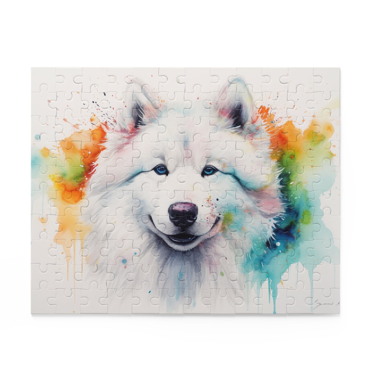 Samoyed Watercolor Jigsaw Puzzle