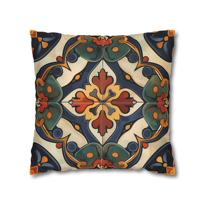 Luxurious Artisan Tiles Pillowcase with Seamless Pattern for Elegant Bedroom Decor