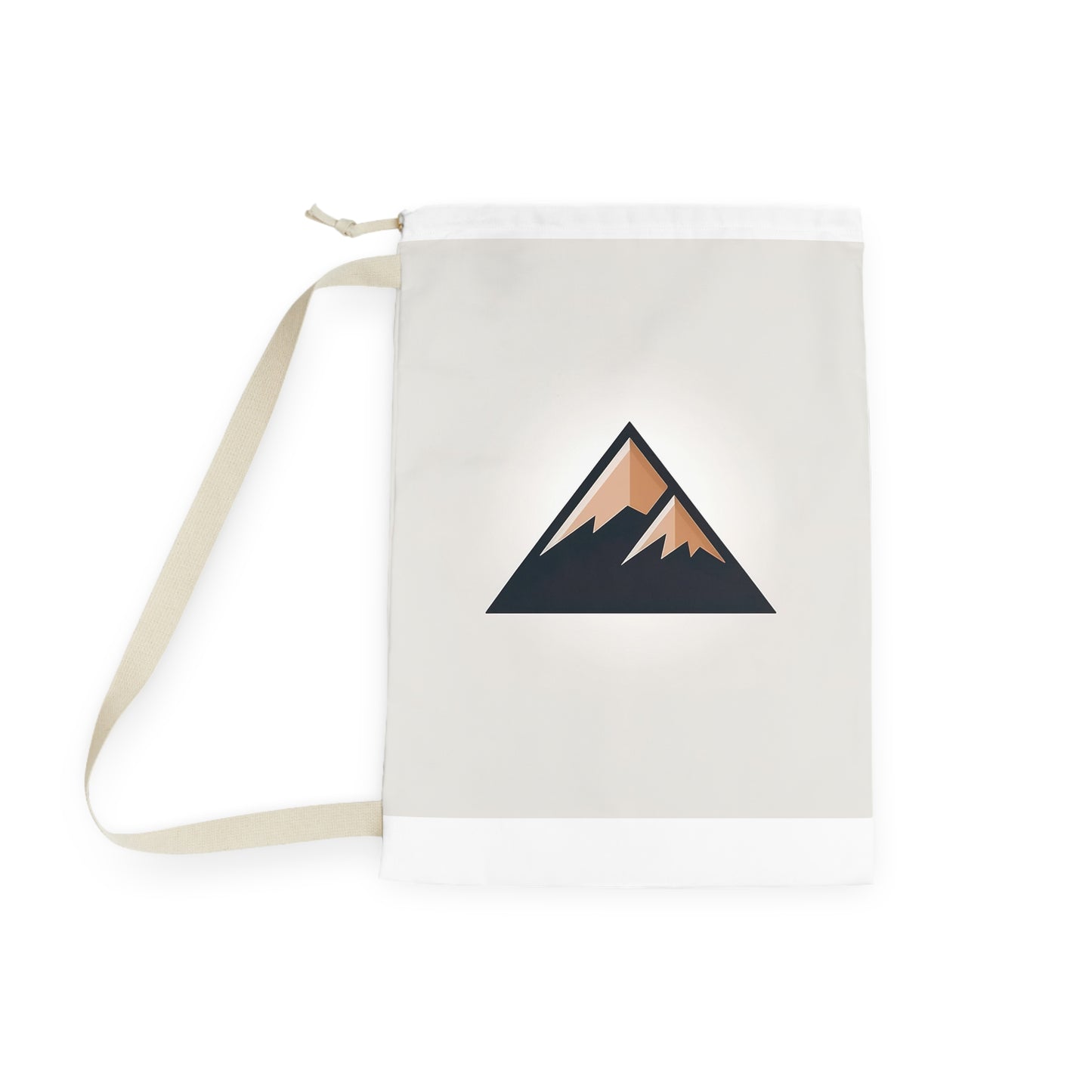 "Stylish mountain logo laundry bag for carrying and storing dirty clothes easily"