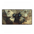 Robot Butterfly over Ancient Map — XL & XXL Desk Mat — Full Top-Down Artwork View