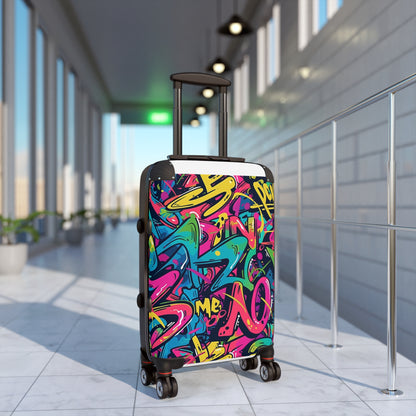 Neon Urban Graffiti Suitcase Collection