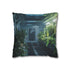 Rainforest Growing on a Space Station — 40×40 Cushion Cover — Front 40×40 cm Square Cushion View
