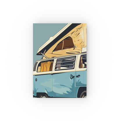 "Sky Blue Adventures Retro Camper Journal - High-Quality, Stylish, All-Season Notebook for Travel Memories and Wanderlust Dreams"