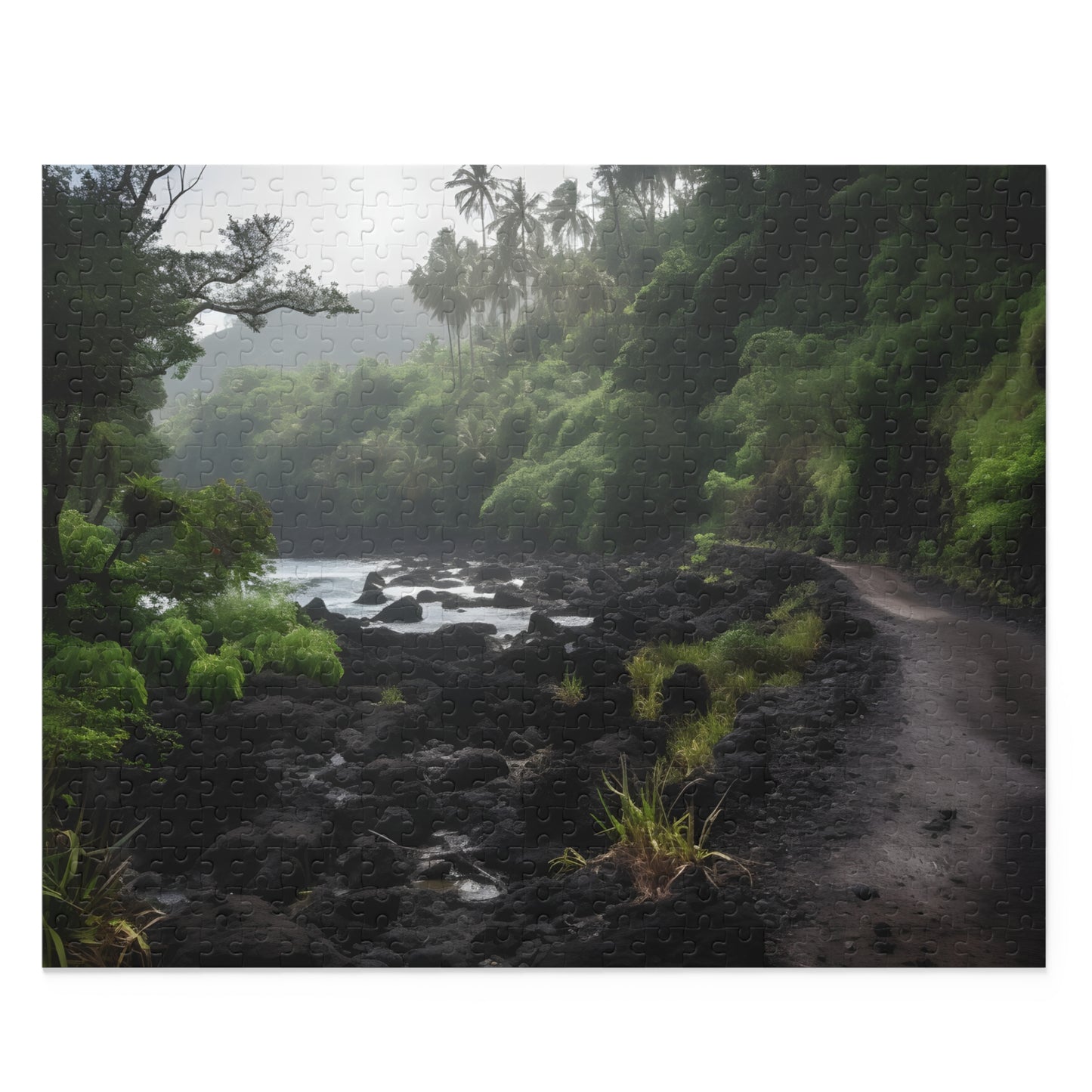 "Maui Hawaii Puzzle Collection - Explore tropical paradise with stunning landscapes and vibrant flora, perfect for relaxation and mindfulness"