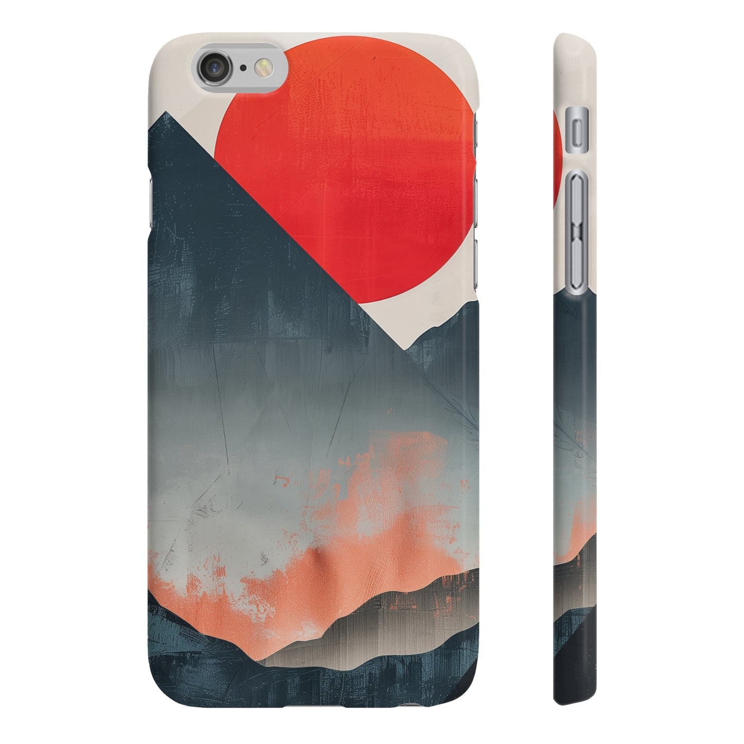 Peak Sunrise: Minimalist Mountain Phone Case