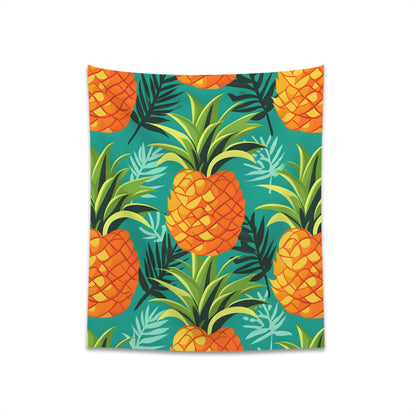 Pineapple Paradise Tapestry: Add Aloha Vibes to Your Space with this Tropical Wall Decor - Perfect for All Seasons!