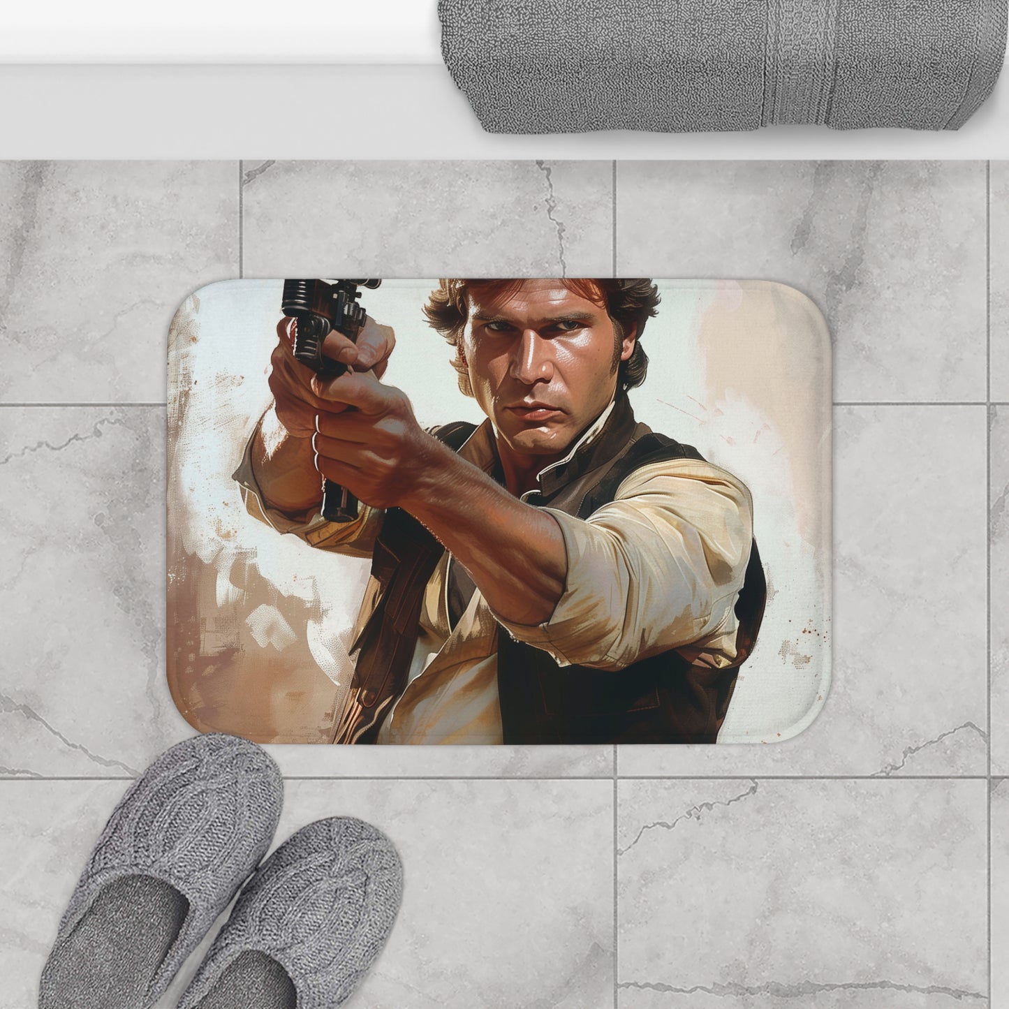 Han Solo Smuggler Bath Mat | Bath Mats | Bath, Bathroom, Home & Living, Indoor, Sublimation | Prints with Passion