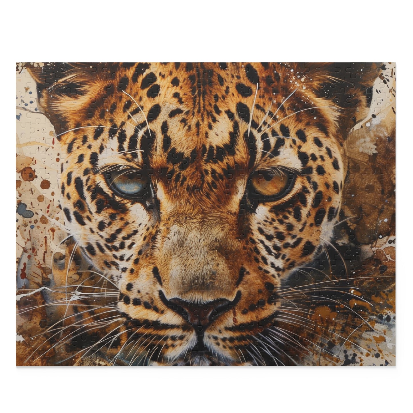 "Wild Cheetah Print Jigsaw Puzzle - Piece together beauty and power of wildlife in this stunning puzzle, perfect for animal lovers and enthusiasts"