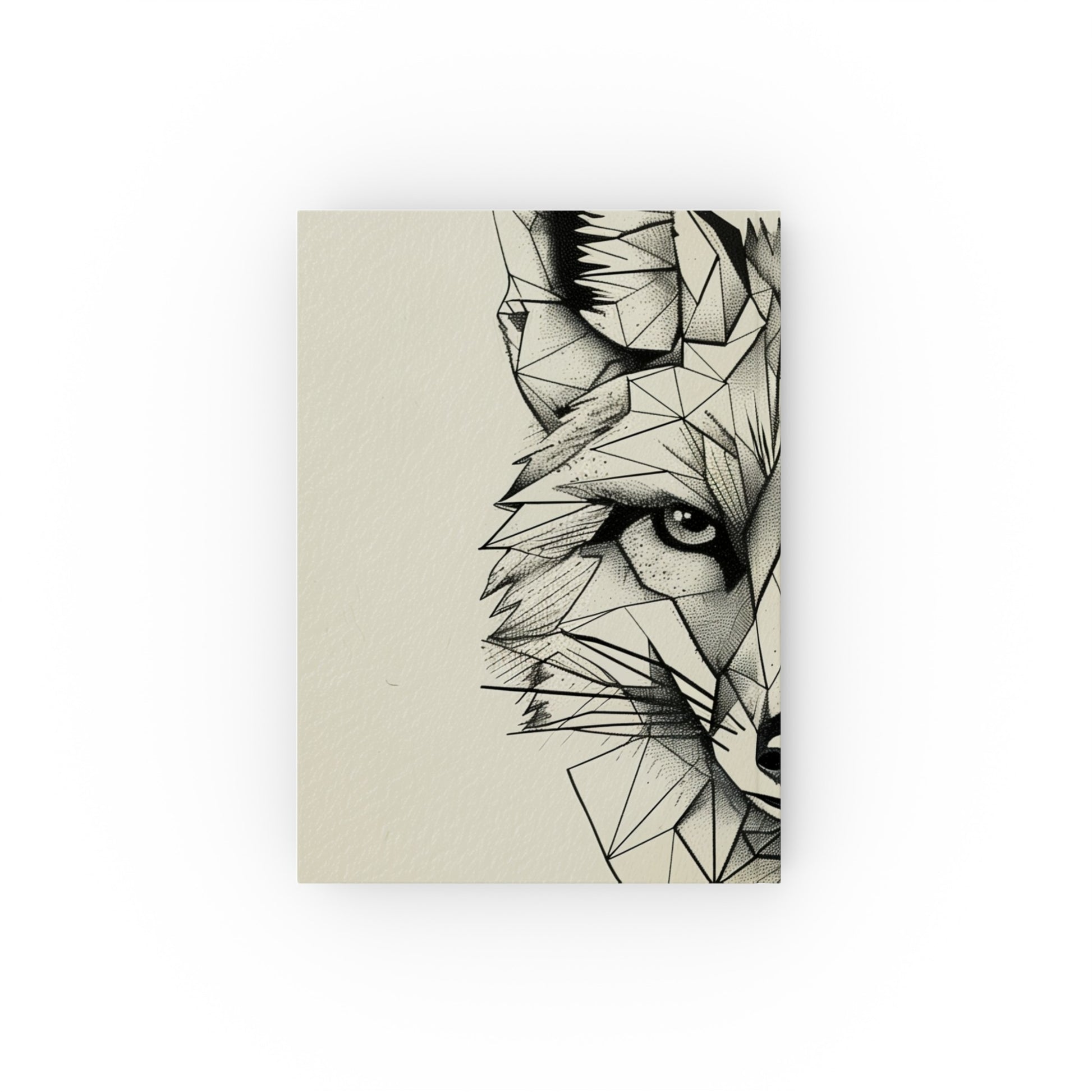 "Angular Spirit Geometric Fox Journal – High-quality, versatile, and stylish design perfect for all seasons. Makes a great gift. Explore your creativity with sharp style! Shop now at BenCPrints."