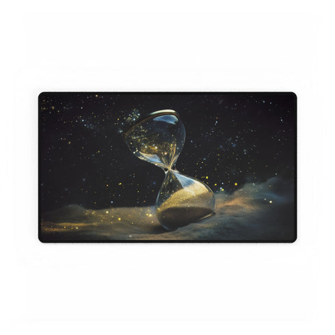 Cosmic Hourglass Leaking Stardust Fantasy XXL Extended Desk Mat - View 2 | Prints With Passion