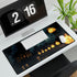 Moonlight Temple with Levitating Torches — XL & XXL Desk Mat — 3mm Non-Slip Natural Rubber Base Detail