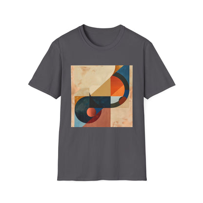 Abstract Art T Shirt - Geometric Symphony: Interwoven Worlds T-ShirtAbstract Art T Shirt - Geometric Symphony: Interwoven Worlds T-Shirt