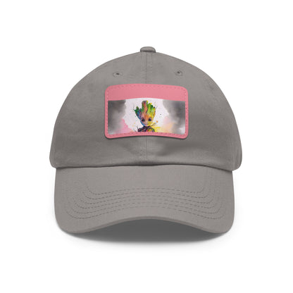 Neon Watercolor Baby Groot Baseball Cap