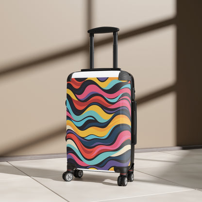 Retro Waves Vibrant Suitcase Set