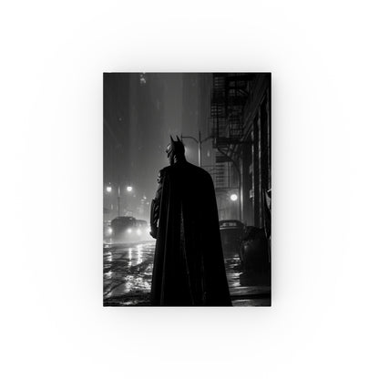 "Gotham City inspired Batman journal for detective notes and unleashing your inner vigilante. High-quality material, versatile, and stylish. Perfect for all seasons. Makes a great gift. Shop now!"