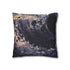 Black Hole Pulling in Stardust (Edition II) — 40×40 Cushion Cover — Double-Sided Back & Concealed Zip Detail