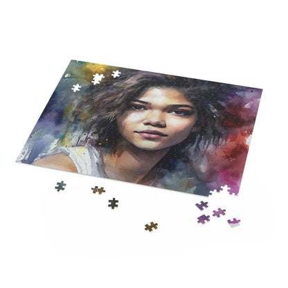 Zendaya Watercolor Jigsaw Puzzle