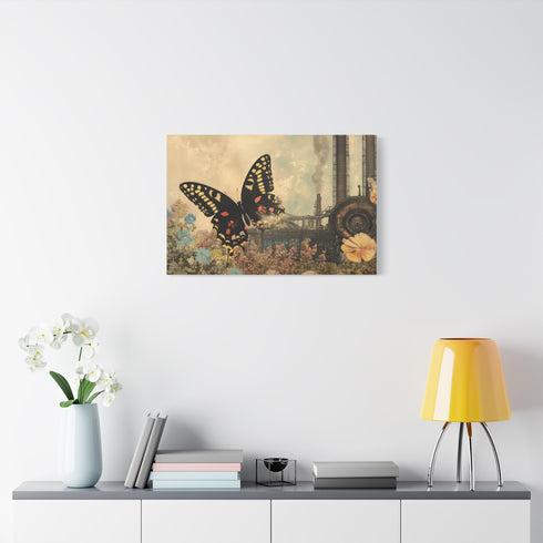 Steam Powered Butterfly Garden — Canvas Wall Art — Product Detail View 7