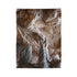 Warrior Carving Time into Rock Wall — Plush Fleece Throw Blanket — Folded Plush Blanket Detail