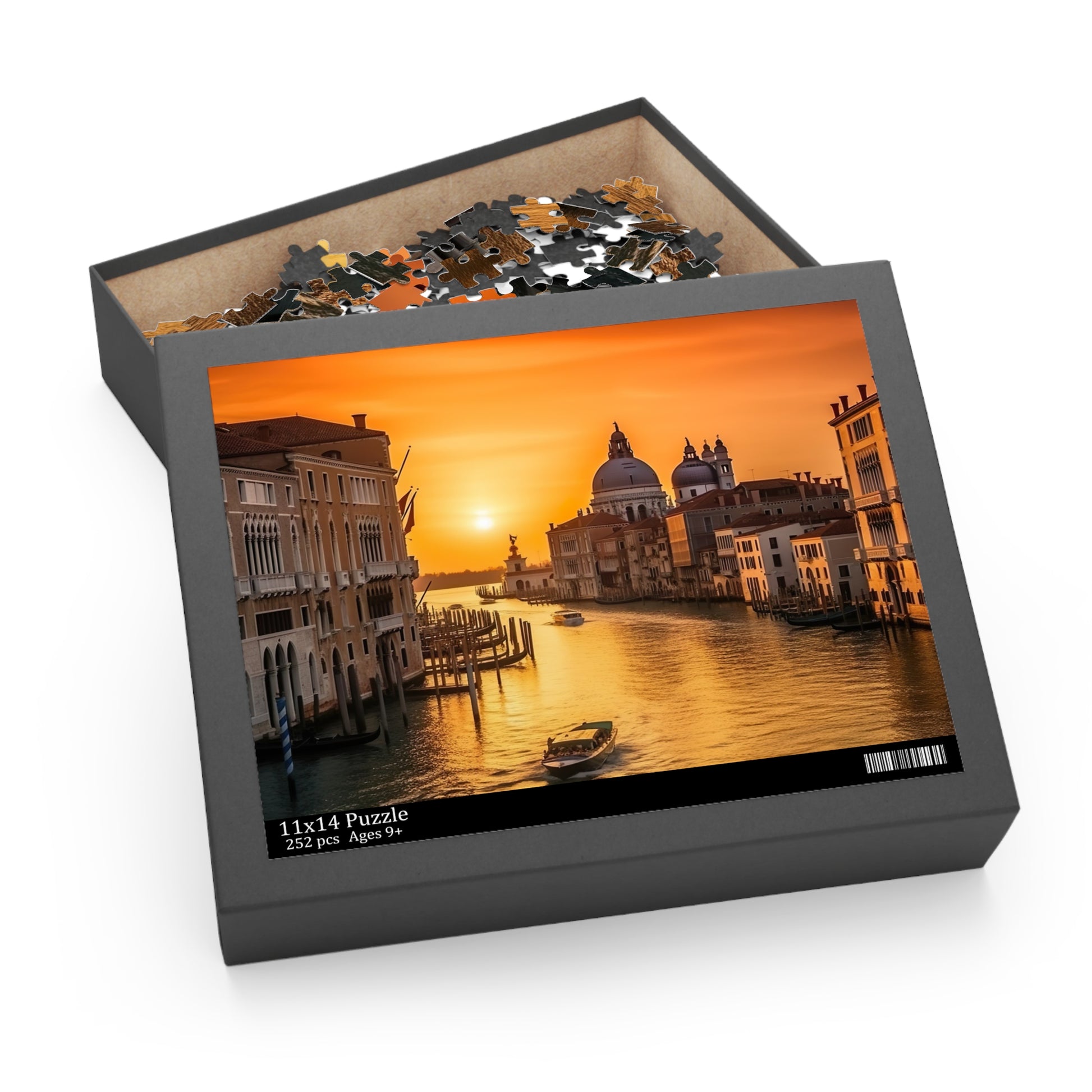 "Venice Italy jigsaw puzzle - explore canals, gondolas, and vibrant architecture in stunning detail"