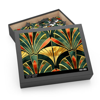 Abstract Art Deco Jigsaw Puzzle - Vibrant and Intricate Puzzle Collection for Art Enthusiasts and Puzzle Lovers