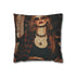 90s Retro Grunge Style Faux Suede Square Cushion Cover