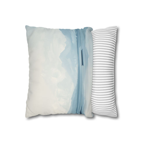 A Calm Serene Scene of Nature Inviting Relaxation Double-Sided Square Cushion Cover