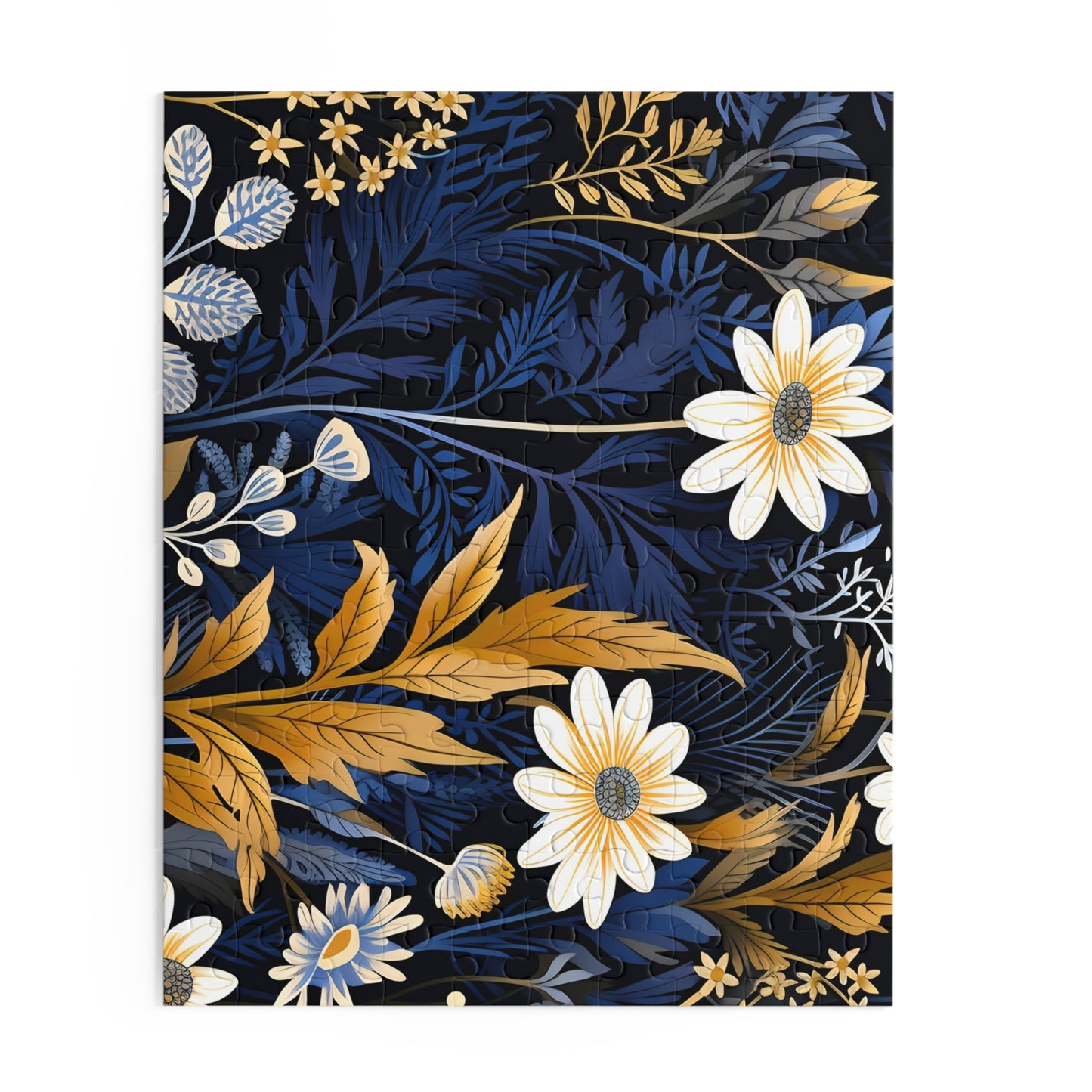 Wildflower Pattern Jigsaw Puzzle