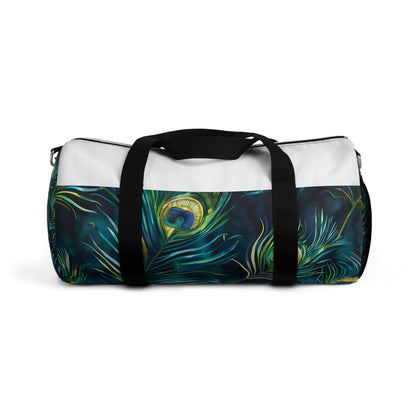 Peacock Feathers Duffel in Blue