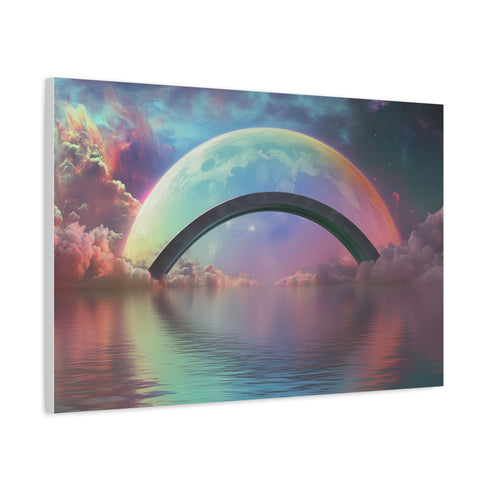 Rainbow Bridge Between Two Planets (Edition II) — Canvas Wall Art — Product Detail View 6