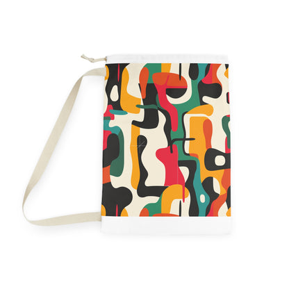 "Abstract Bright Laundry Bag - Modern seamless pattern laundry bag with bold colors for stylish organization"