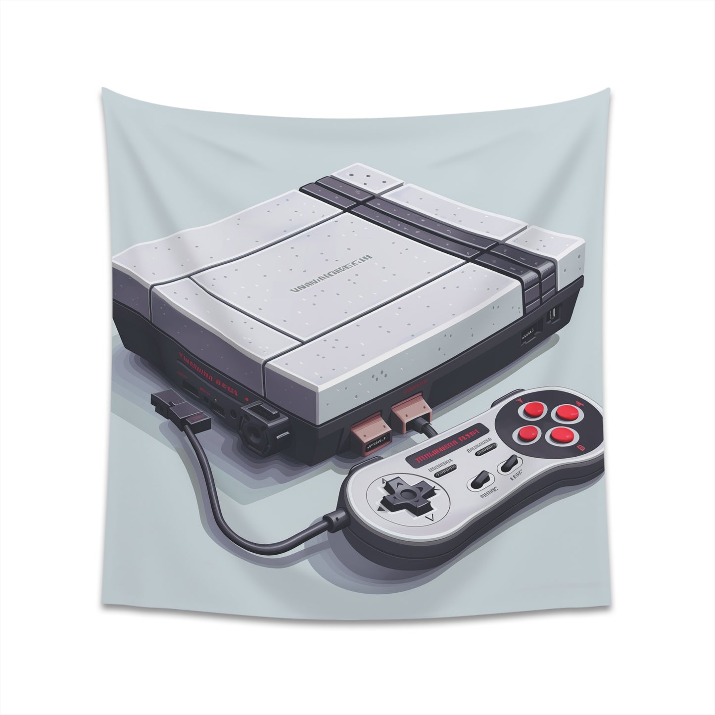 "Game On: A Retro Tapestry - Classic console and pixel art design for gamers. High-quality and stylish home decor accent. Perfect gift for all seasons."