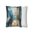 Storm Breaking Through Layered Dimension — 40×40 Cushion Cover — Sofa & Living Room Lifestyle View