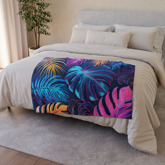 this blanket is not only eye-catching but also incredibly soft and cozy. Whether you're snuggled up on the couch or adding a pop of color to your bedding