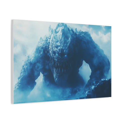Ancient Colossus Awakening from Ice — Canvas Wall Art — Product Detail View 6