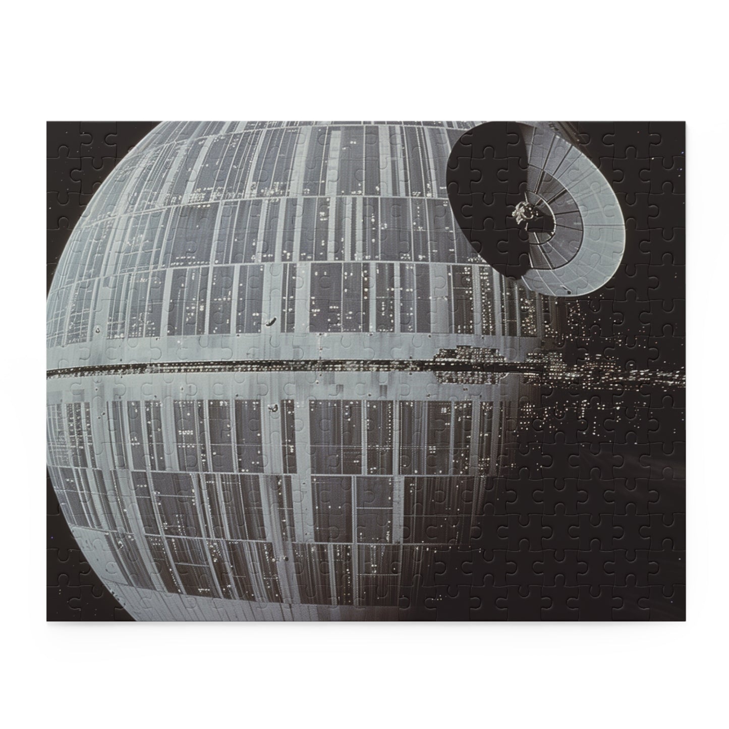 "Death Star Wars Jigsaw Puzzle - Piece together the ultimate weapon in the galaxy. Perfect for Star Wars fans! May the force be with you"