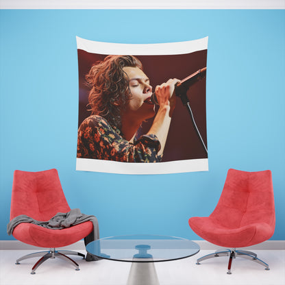 Harry Styles: Live in Concert Tapestry | Wall Tapestry | All Over Print, AOP, Decor, Halloween, Home & Living, Home Decor, Indoor, Spring Essentials, Sublimation, Tapestry | Prints with Passion