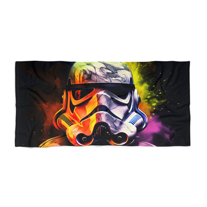 Neon Storm Trooper Beach Towel