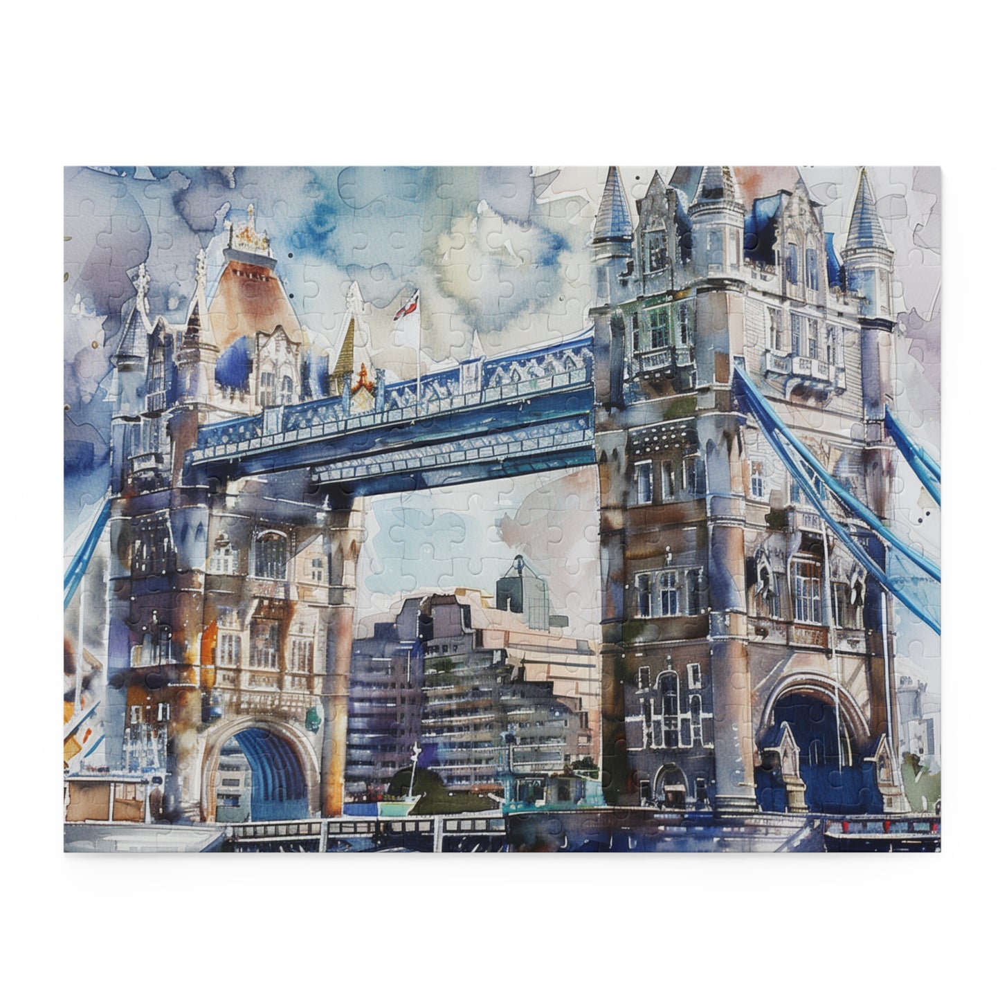 London Bridge Watercolor Puzzle