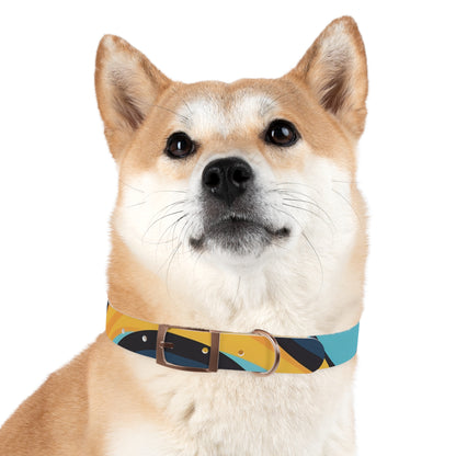 Retro Waves Dog Collar: Vibrant Style